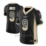 Maglia NFL Limited New Orleans Saints Drew Brees Saints Nero 2018 Rush Drift Fashion