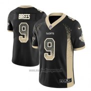 Maglia NFL Limited New Orleans Saints Drew Brees Saints Nero 2018 Rush Drift Fashion