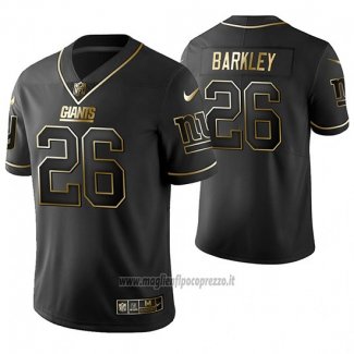 Maglia NFL Limited New York Giants Saquon Barkley Golden Edition Nero