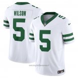 Maglia NFL Limited New York Jets Garrett Wilson Vapor F.U.S.E. Legacy Bianco