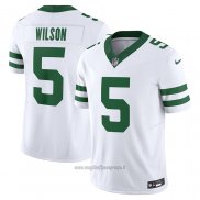 Maglia NFL Limited New York Jets Garrett Wilson Vapor F.U.S.E. Bianco