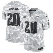 Maglia NFL Limited Philadelphia Eagles Brian Dawkins 2024 Salute To Service Retired Grigio