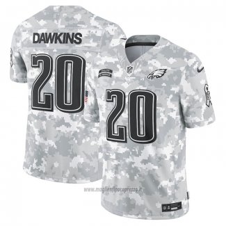 Maglia NFL Limited Philadelphia Eagles Brian Dawkins 2024 Salute To Service Retired Grigio