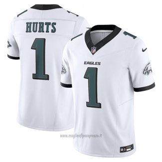 Maglia NFL Limited Philadelphia Eagles Jalen Hurts Vapor F.U.S.E. Bianco2