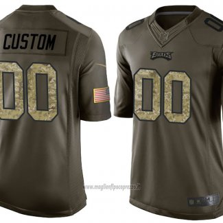 Maglia NFL Limited Philadelphia Eagles Personalizzate Salute To Service Verde2