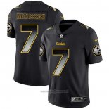 Maglia NFL Limited Pittsburgh Steelers Roethlisberger Smoke Fashion Nero