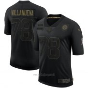 Maglia NFL Limited Pittsburgh Steelers Villanueva 2020 Salute To Service Nero