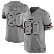 Maglia NFL Limited San Francisco 49ers Rice Team Logo Gridiron Grigio
