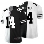 Maglia NFL Limited Seattle Seahawks Metcalf White Black Split