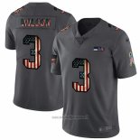 Maglia NFL Limited Seattle Seahawks Wilson Retro Flag Nero