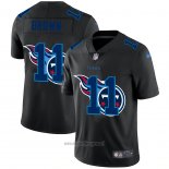 Maglia NFL Limited Tennessee Titans Brown Logo Dual Overlap Nero