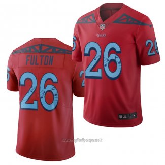 Maglia NFL Limited Tennessee Titans Kristian Fulton Citta Edition Rosso