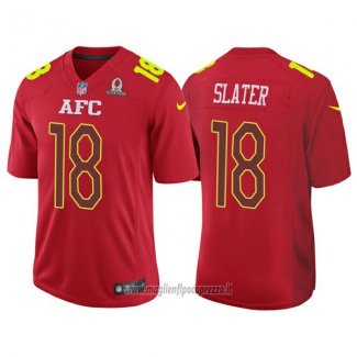 Maglia NFL Pro Bowl AFC Slater 2017 Rosso
