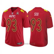 Maglia NFL Pro Bowl AFC Suh 2017 Rosso