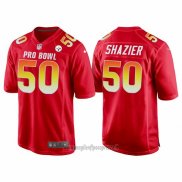 Maglia NFL Pro Bowl Pittsburgh Steelers 50 Ryan Shazier AFC 2018 Rosso