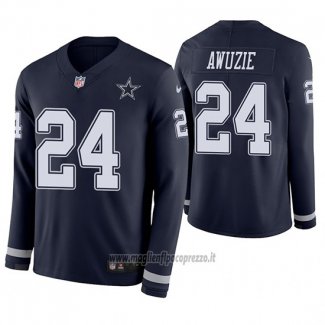 Maglia NFL Therma Manica Lunga Dallas Cowboys Chidobe Awuzie Blu
