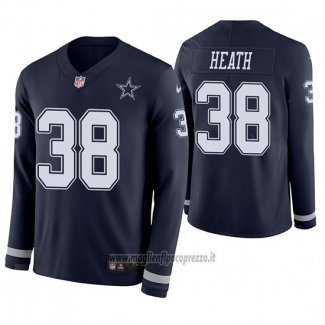 Maglia NFL Therma Manica Lunga Dallas Cowboys Jeff Heath Blu