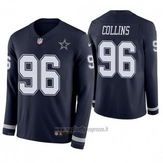Maglia NFL Therma Manica Lunga Dallas Cowboys Maliek Collins Blu