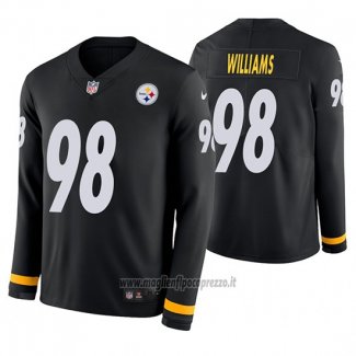 Maglia NFL Therma Manica Lunga Pittsburgh Steelers Vince Williams Nero