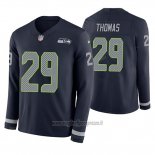 Maglia NFL Therma Manica Lunga Seattle Seahawks Earl Thomas Blu