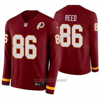 Maglia NFL Therma Manica Lunga Washington Commanders Jordan Reed Rosso