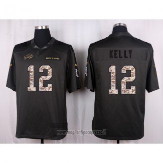 Maglia NFL Anthracite Buffalo Bills Kelly 2016 Salute To Service