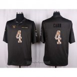 Maglia NFL Anthracite Las Vegas Raiders Carr 2016 Salute To Service