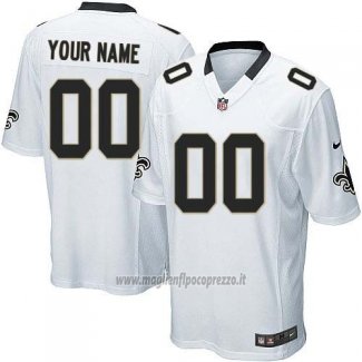 Maglia NFL Bambino New Orleans Saints Personalizzate Bianco