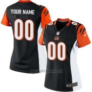Maglia NFL Donna Cincinnati Bengals Personalizzate Nero