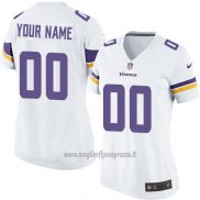 Maglia NFL Donna Minnesota Vikings Personalizzate Bianco