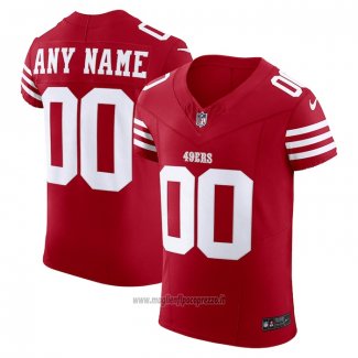 Maglia NFL Elite San Francisco 49ers Vapor F.U.S.E. Personalizzate Rosso