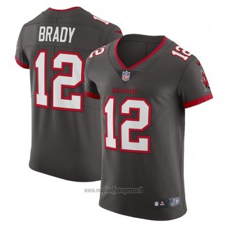Maglia NFL Elite Tampa Bay Buccaneers Tom Brady Alternato Vapor Marrone