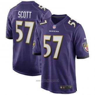 Maglia NFL Game Baltimore Ravens Bart Scott Retired Viola