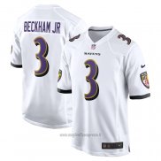 Maglia NFL Game Baltimore Ravens Odell Beckham JR. Bianco