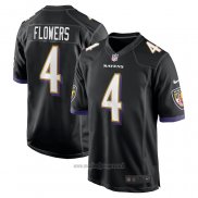 Maglia NFL Game Baltimore Ravens Zay Flowers Nero