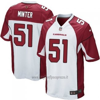 Maglia NFL Game Bambino Arizona Cardinals Minter Bianco Rosso