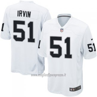 Maglia NFL Game Bambino Las Vegas Raiders Irvin Bianco