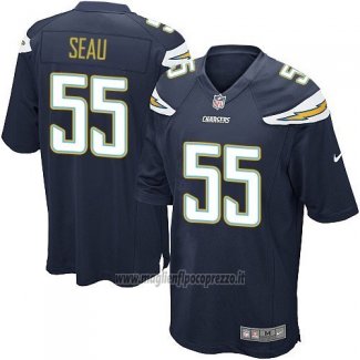 Maglia NFL Game Bambino Los Angeles Chargers Seau Nero