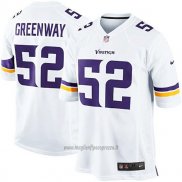 Maglia NFL Game Bambino Minnesota Vikings Greenway Bianco