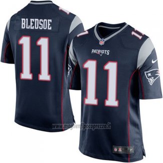Maglia NFL Game Bambino New England Patriots Bledsoe Nero