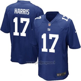 Maglia NFL Game Bambino New York Giants Harris Blu