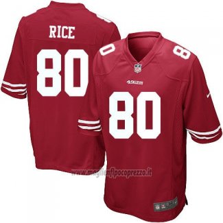 Maglia NFL Game Bambino San Francisco 49ers Rice Rosso