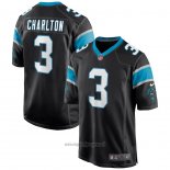 Maglia NFL Game Carolina Panthers Joseph Charlton Nero