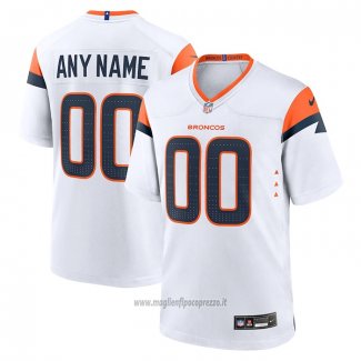 Maglia NFL Game Denver Broncos Personalizzate Bianco