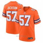 Maglia NFL Game Denver Broncos Tom Jackson Mile High Collection 1977 Throwback Retired Arancione