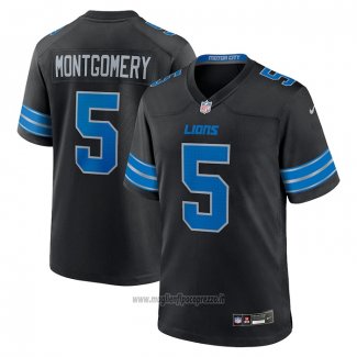 Maglia NFL Game Detroit Lions David Montgomery 2nd Alternato Nero