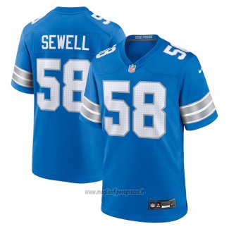 Maglia NFL Game Detroit Lions Penei Sewell Blu2