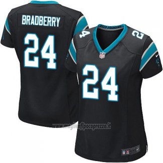 Maglia NFL Game Donna Carolina Panthers Bradberry Nero
