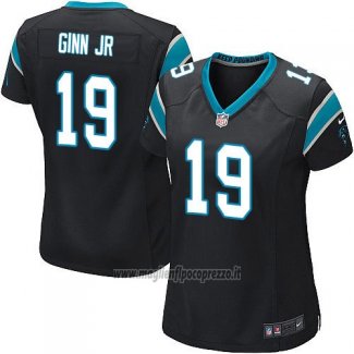 Maglia NFL Game Donna Carolina Panthers Ginn Jr Nero