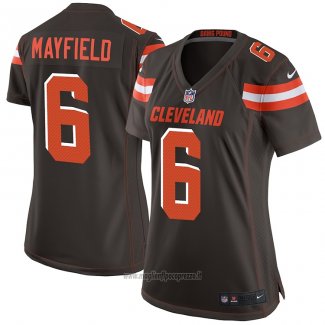 Maglia NFL Game Donna Cleveland Browns Baker Mayfield Marrone2